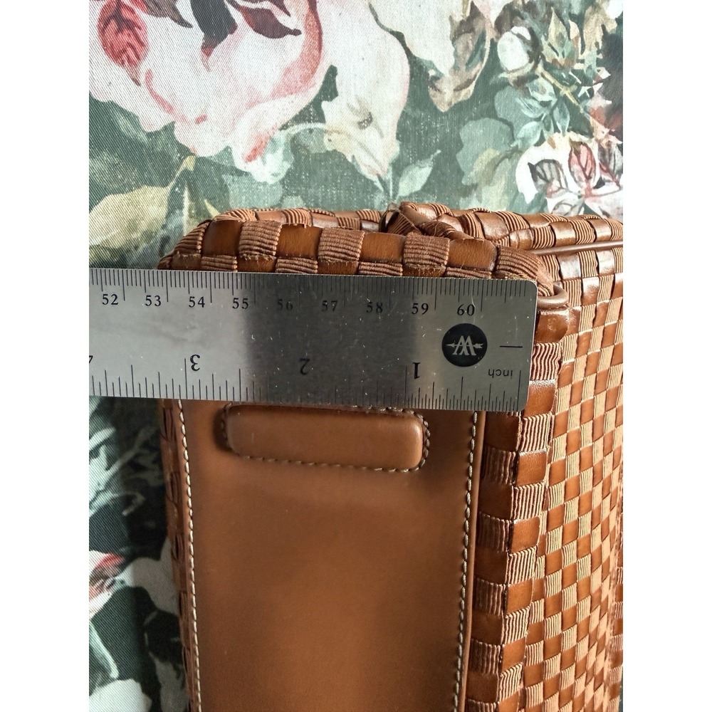 VTG Y2K 90s The Sak Woven Leather Ribbon Shoulder Bag Brown Boho Purse Hippie - Picture 6 of 13